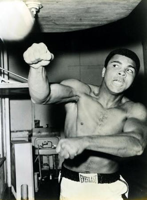 Mohammed Ali Poster bw vintage pic