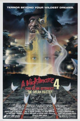 Nightmare On Elm Street Part 4 movie poster Metal Print 8in x 12in