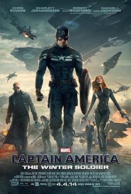 Captain America Winter Soldier Metal Print 8in x 12in