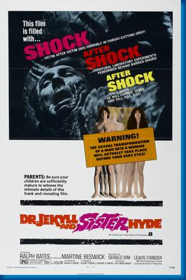 Dr. Jekyll And Sister Hyde poster for sale cheap United States USA