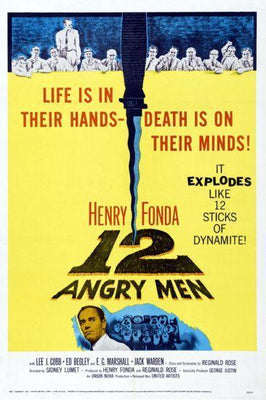 12 Angry Men Movie Poster Metal Poster Choose Style The Poster Depot