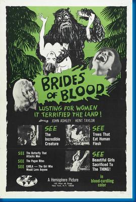 Brides Of Blood Metal Movie Poster 8in x 12in