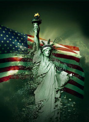 America Metal Movie Poster 8in x 12in