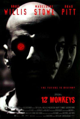 Twelve 12 Monkeys Metal Movie Poster 8in x 12in