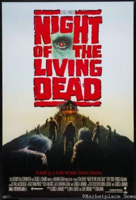 Night Of The Living Dead movie poster Metal Print 8in x 12in