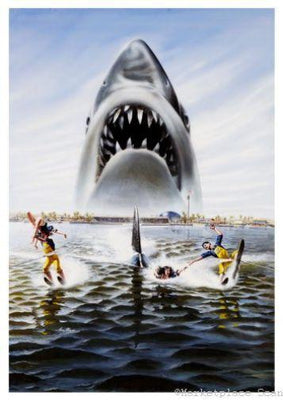 Jaws 3D poster 16x24 textless art