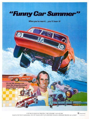 Funny Car Summer poster 16inx24in 