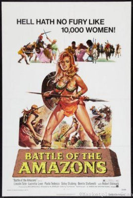 Battle Of The Amazons Metal Movie Poster 8in x 12in The Poster Depot