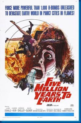 Five Million Years To Earth poster 27"x40" The Poster Depot