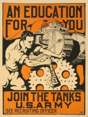 War Propaganda Metal Print 8in x 12in