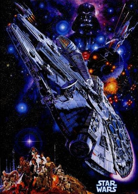 Star Wars Millenium Falcon poster 27x40 The Poster Depot