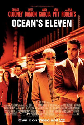 Oceans Eleven Metal Movie Poster 8in x 12in