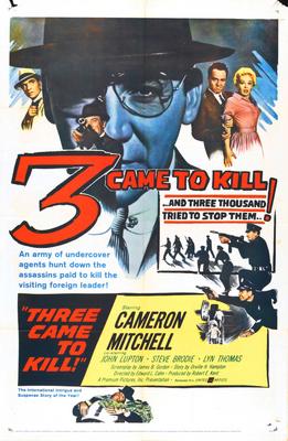 Three 3 Came To Kill poster 24inx36in The Poster Depot