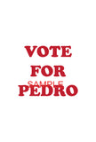 Vote for Pedro Sign Napoleon Dynamite Metal Print 8in x 12in Metal Print Metal Poster