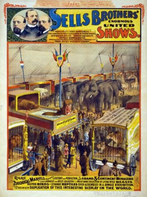 Circus Poster vintage look 24x36 The Poster Depot