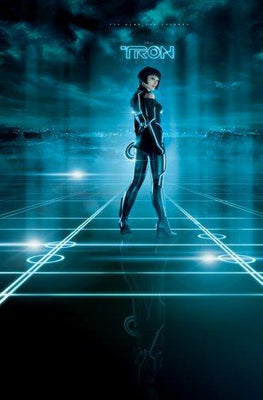 Tron Legacy movie poster Metal Print 8in x 12in