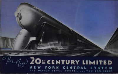 Railroad 20Th Century Limited Railway Poster 24in x36in The Poster Depot