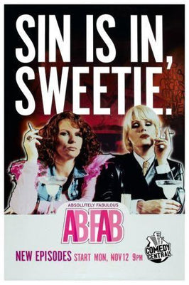 Abfab Absolutely Fabulous SIN IS IN Metal Poster Choose Style The Poster Depot