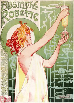 Absinthe Robette Vintage Liquor Ad Art Metal Poster Print 8in x 12in 12"x16" The Poster Depot