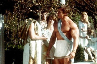 Arnold Schwarzenegger movie poster Metal Print 8in x 12in