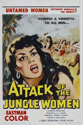 Attack Of The Jungle Women Movie Poster Metal Poster Choose Style The Poster Depot