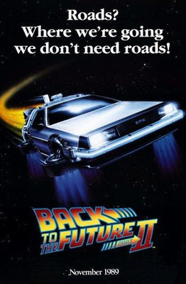 Back To The Future 2 Metal Movie Poster 8in x 12in The Poster Depot