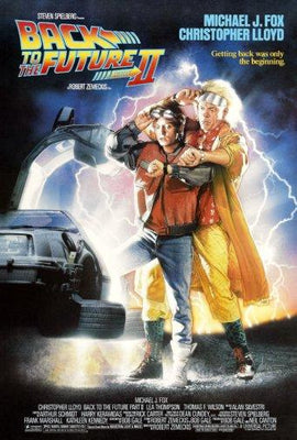 Back To The Future 2 Metal Movie Poster 8in x 12in