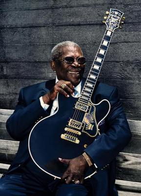Bb King Guitar poster tin Metal Print Wall Art