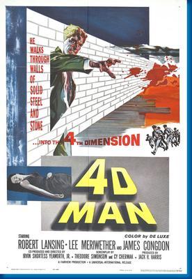 4D Man Metal Movie Poster 8in x 12in The Poster Depot
