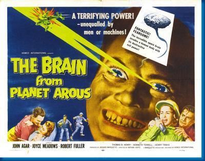 Brain From Planet Arous movie poster Metal Print 8in x 12in