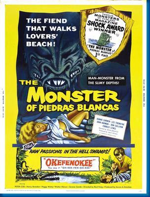 Monster Of Piedras Blancas Double Feature Metal Movie Poster 8in x 12in The Poster Depot