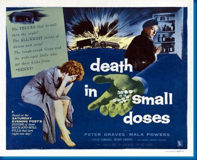 Death In Small Doses movie poster Metal Print 8in x 12in