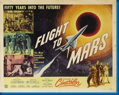 Flight To Mars Metal Movie Poster 8in x 12in