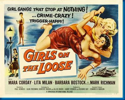 Girls On The Loose Metal Movie Poster 8in x 12in