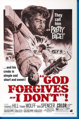 God Forgives I Dont movie poster Metal Print 8in x 12in