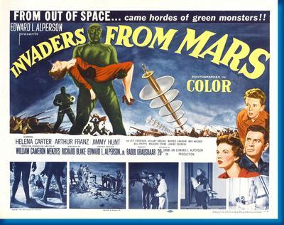 Invaders From Mars Metal Movie Poster 8in x 12in