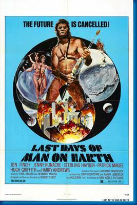 Last Days Of Man On Earth Metal Movie Poster 8in x 12in