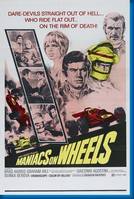 Maniacs On Wheels Metal Movie Poster 8in x 12in