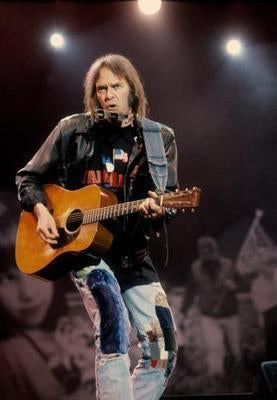 Neil Young Poster Guitar Lights 27inx40in The Poster Depot