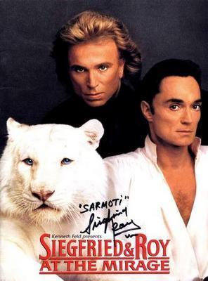 Siegfried And Roy poster tin Metal Print Wall Art