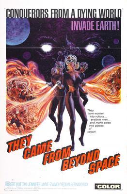They Came From Beyond Space Metal Movie Poster 8in x 12in