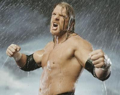 Wwe Triple H media Wet Fists poster tin Metal Print Wall Art