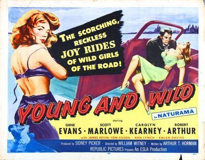 Young And Wild movie poster Metal Print 8in x 12in