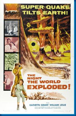 Night The World Exploded The poster for sale cheap United States USA