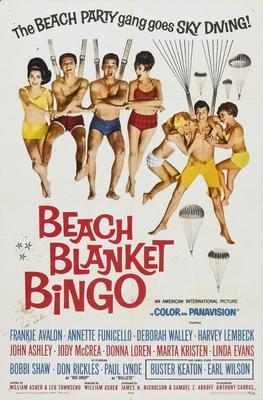 Beach Blanket Bingo movie poster Metal Print 8in x 12in