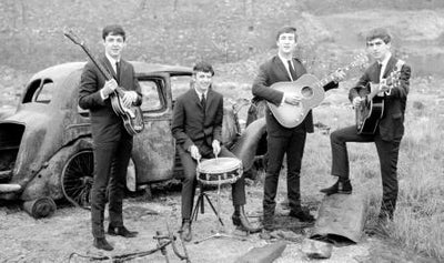 Beatles 11x17 poster Great Black And White Photo for sale cheap United States USA