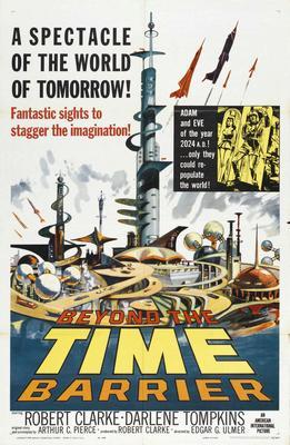 Beyond The Time Barrier Metal Movie Poster 8in x 12in