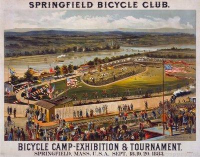 Bicycle Camp 1883 Metal Print 8in x 12in The Poster Depot