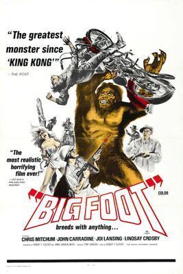 Bigfoot movie poster Metal Print 8in x 12in