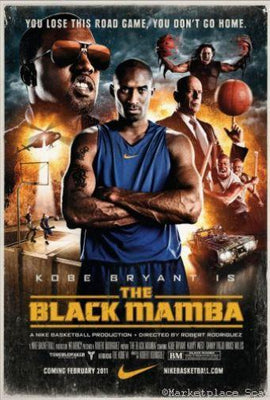Black Mamba movie poster Metal Print 8in x 12in